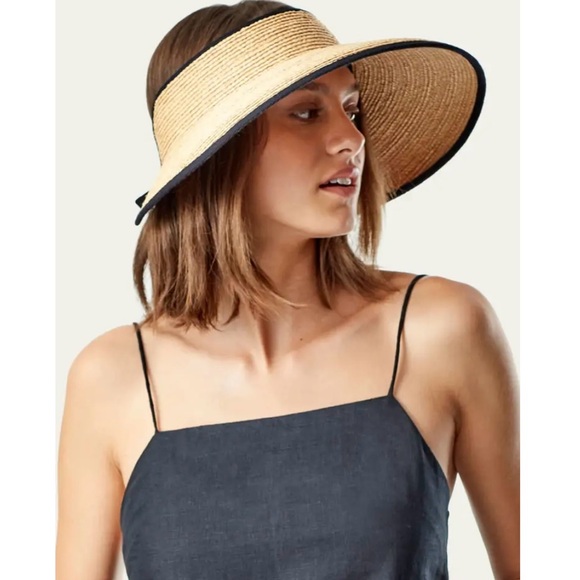 Helen Kaminski Mai Raffia Visor Hat - Picture 1 of 10